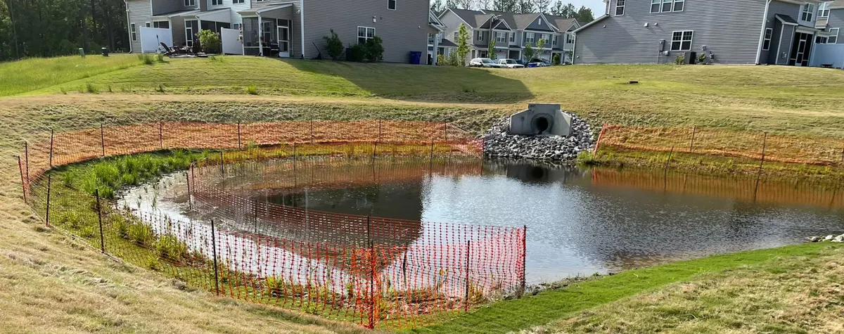 Converted retention pond
