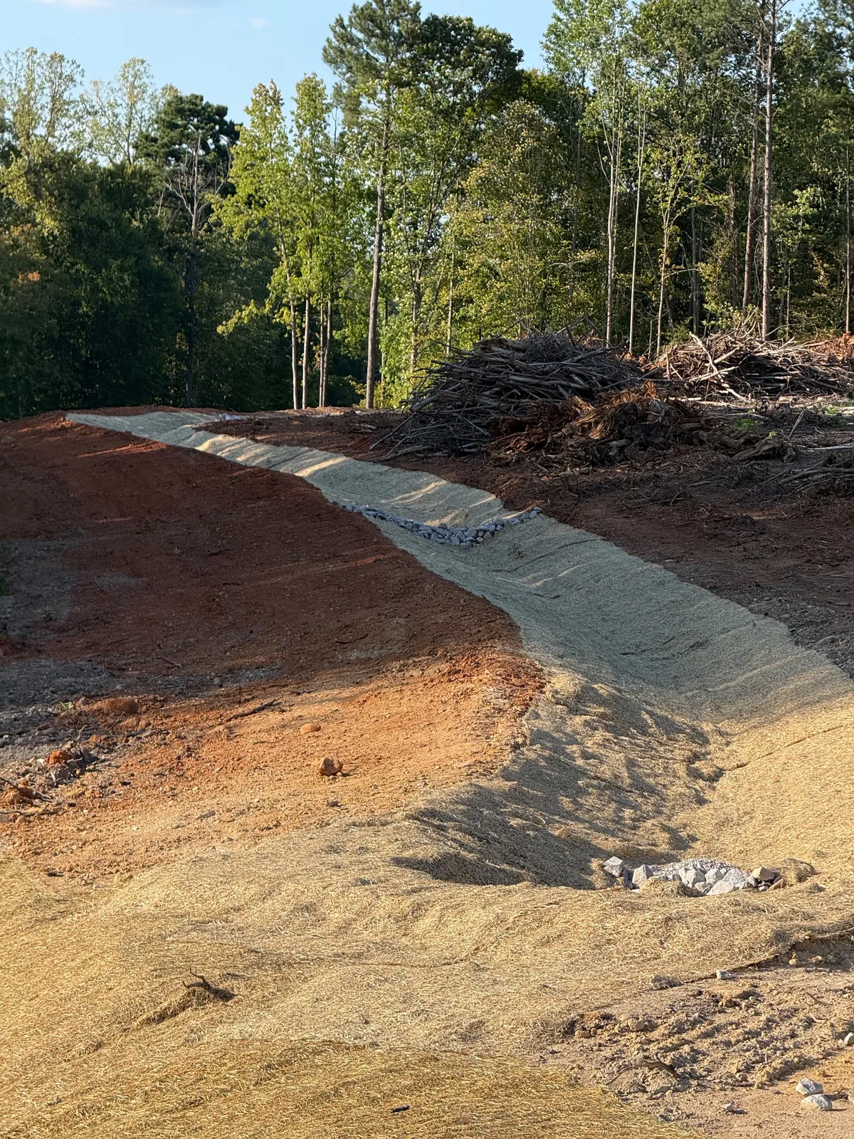 Stormwater channel at golden hour at Banks Twenty