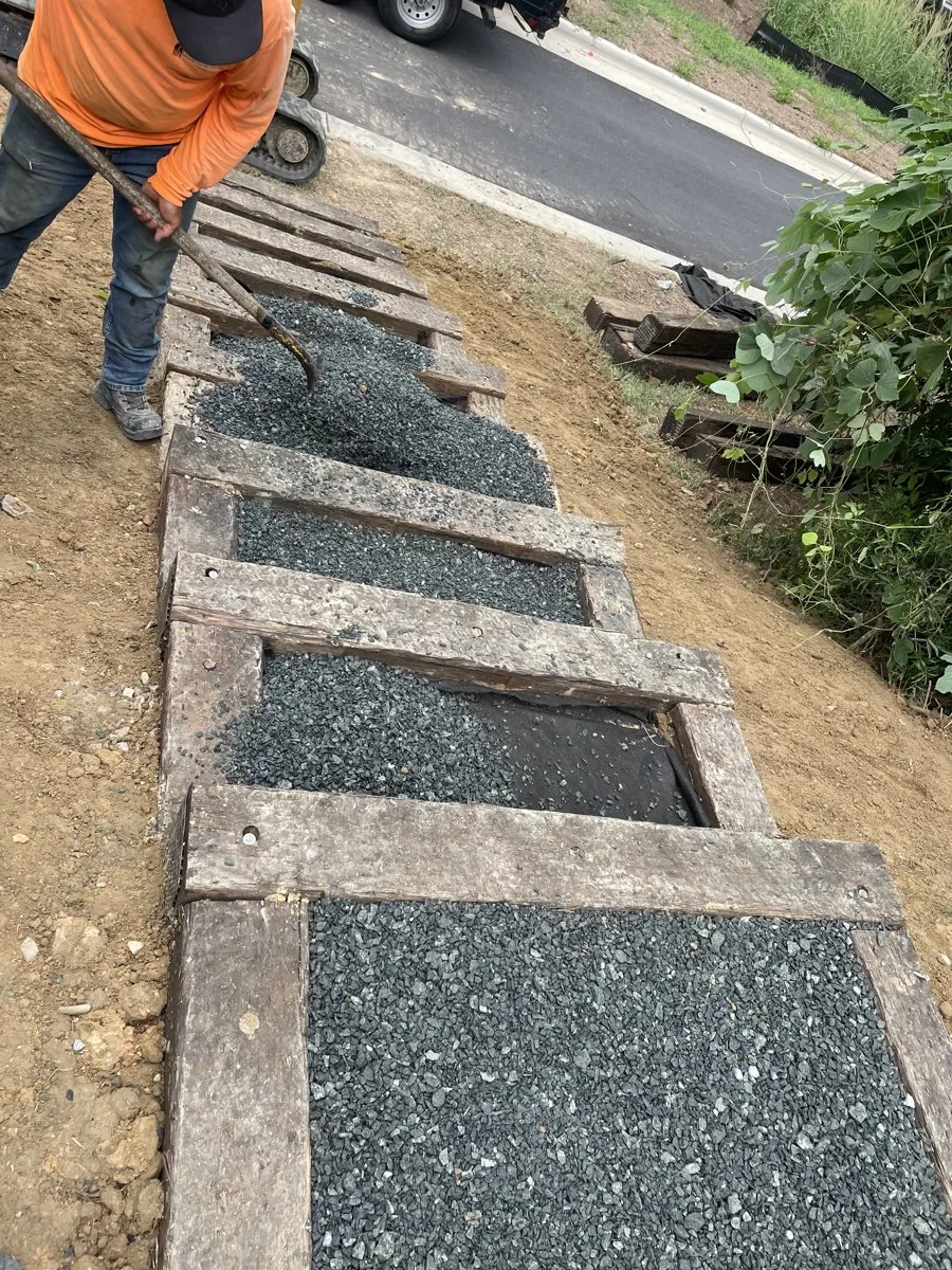 Staircase project at Midtown Rows