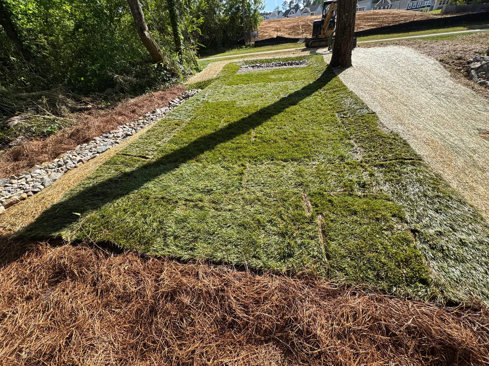 Level spreader project at Renaissance at White Oak